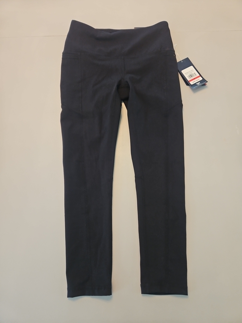 Reebok Black High-Rise Pocket Leggings Workout Yoga Pants $60 MSRP